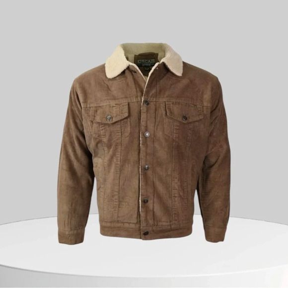 7 Diamonds Men’s Fleece Lined Corduroy Trucker Jacket Size M - Picture 1 of 10